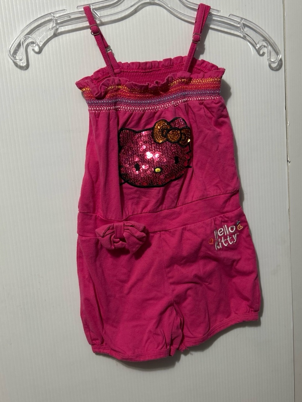 Hello Kitty Pink Sequin Romper